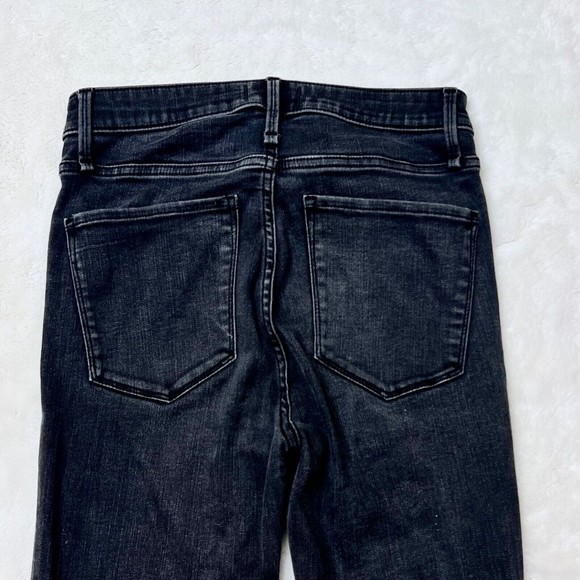 Abercrombie & Fitch Simone High Rise Ankle Jeans Size 26/2R Stretch Faded Black - Picture 6 of 7
